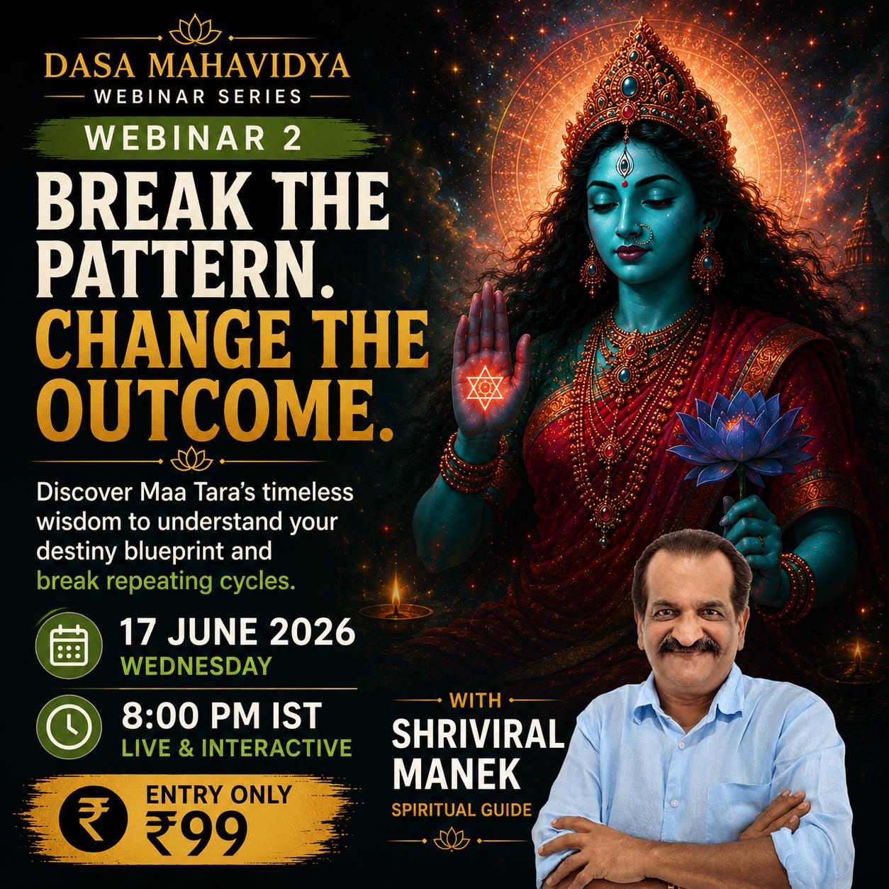 Tara Mahavidya Webinar 19th June
